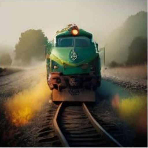 RECON: a green train coming down the tracks