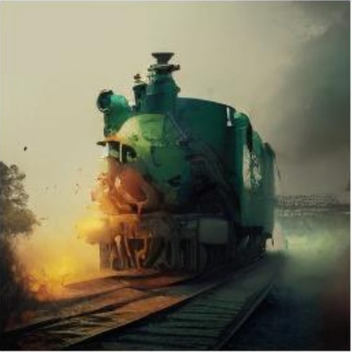 REPA: a green train coming down the tracks