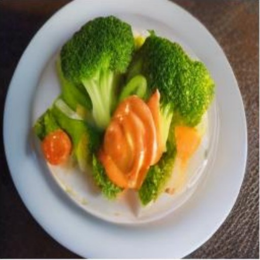 RECON: a close up of a plate of broccoli and sauce